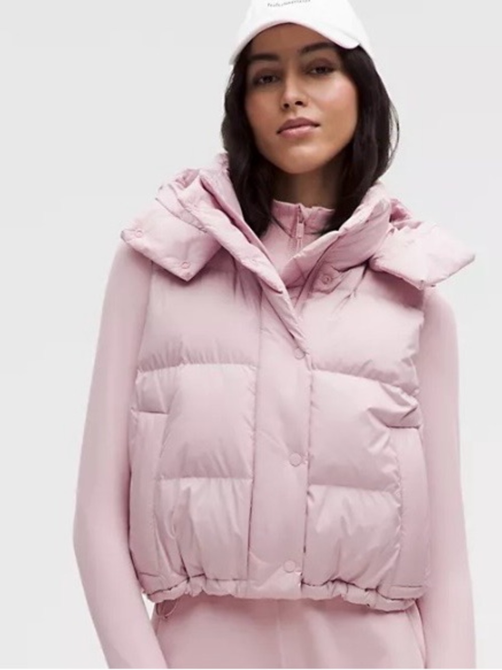 Lululemon Light Pink Puffer Vest Jacket - Women's